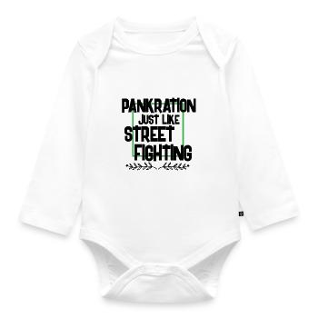 Mix martial art - Baby Bio-Langarm-Body - Weiß - Vorne