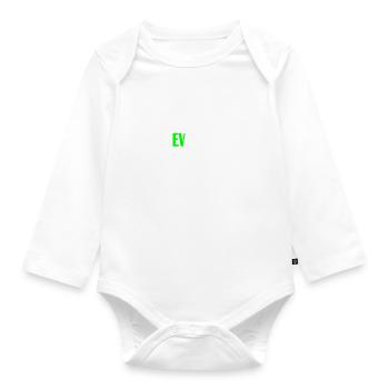Electric car revolution - Organic Longsleeve Baby Bodysuit - white - Front