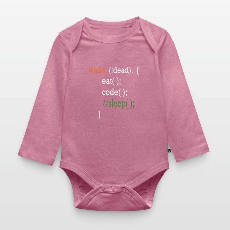 Programmierer Coding Shirt Organic Longsleeve Baby Bodysuit