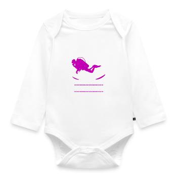 Tauchen - Baby Bio-Langarm-Body - Weiß - Vorne