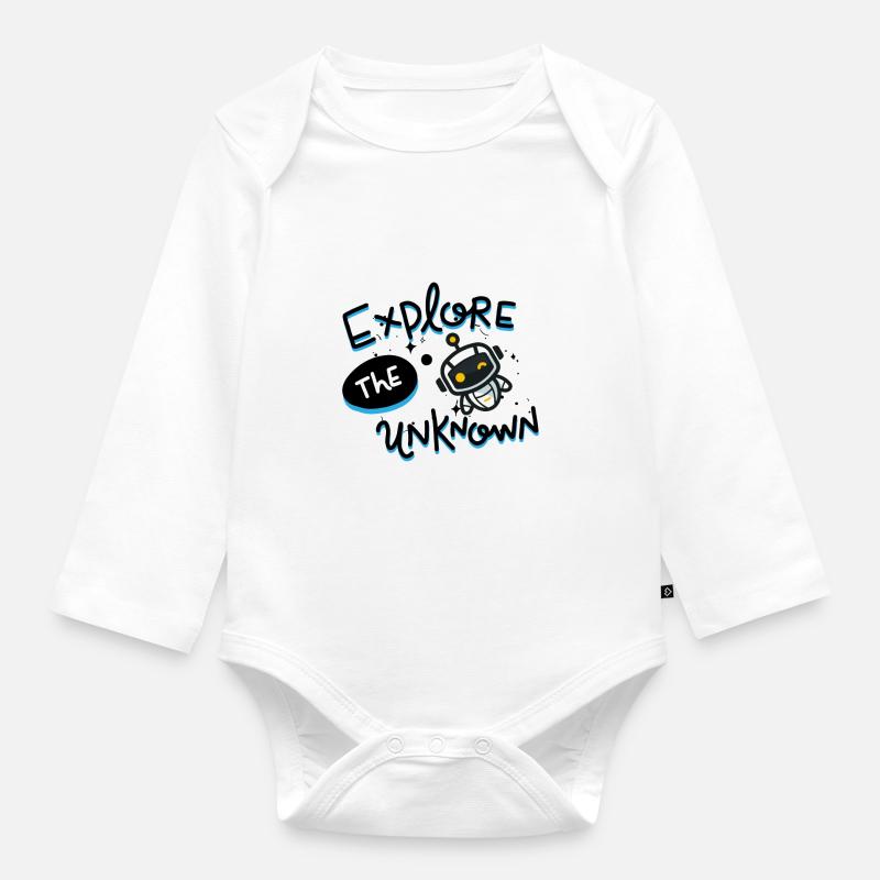 Programming, internet, everything digital - Organic Longsleeve Baby Bodysuit - white