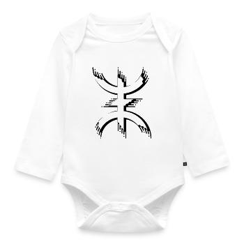 Z Imazighen - Body Bébé bio manches longues - blanc - Devant