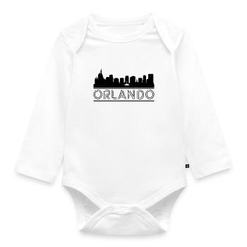 Orlando City Tours - Organic Longsleeve Baby Bodysuit - white - Front
