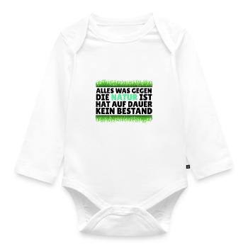 Natur - Baby Bio-Langarm-Body - Weiß - Vorne