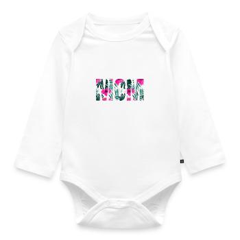 Mom - Baby Bio-Langarm-Body - Weiß - Vorne