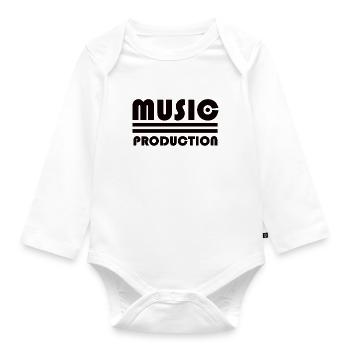 Musik Produzent Hip Hop Techno Beats Beat Musiker - Baby Bio-Langarm-Body - Weiß - Vorne