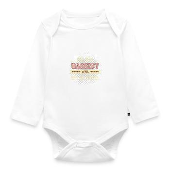 bassist weil ich es kann - Baby Bio-Langarm-Body - Weiß - Vorne