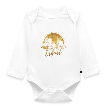 Erfurt - Baby Bio-Langarm-Body - Weiß - Vorne