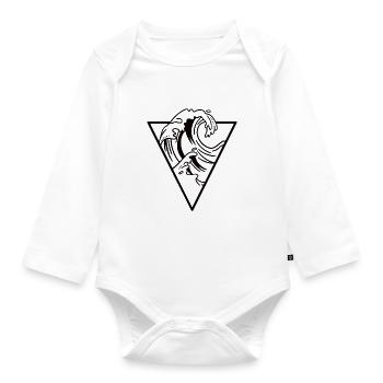 welle - Baby Bio-Langarm-Body - Weiß - Vorne