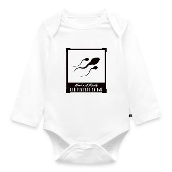 Altes Foto - Spermium - Baby Bio-Langarm-Body - Weiß - Vorne