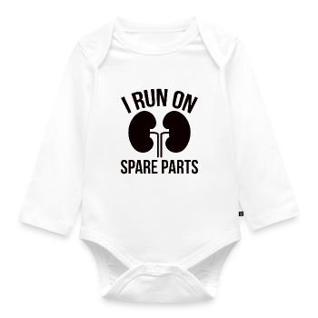 Lung Transplant Lung Surgery - Organic Longsleeve Baby Bodysuit - white - Front