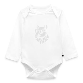 Tapir cool - Organic Longsleeve Baby Bodysuit - white - Front