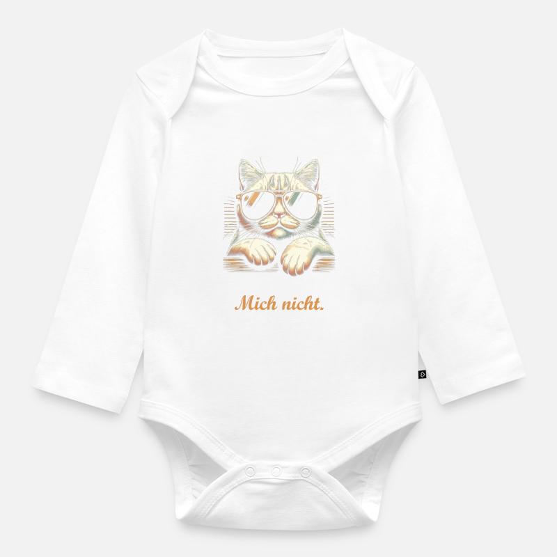 Fun Spruch - Baby Bio-Langarm-Body - Weiß