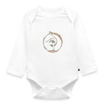 Gymnastique - Body Bébé bio manches longues - blanc - Devant