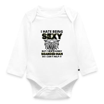 Bart - Baby Bio-Langarm-Body - Weiß - Vorne
