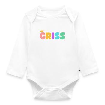 Criss! Personnalisable - Body Bébé bio manches longues - blanc - Devant
