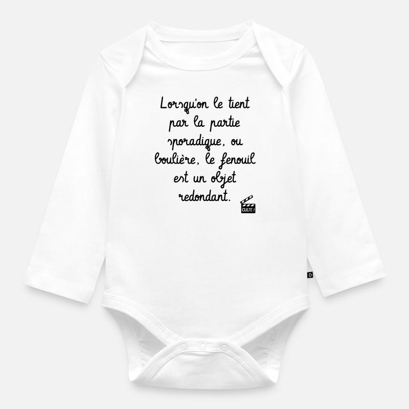 Kaameløtt - Réplique Culte - Citation Karadoc - Body Bébé bio manches longues - blanc