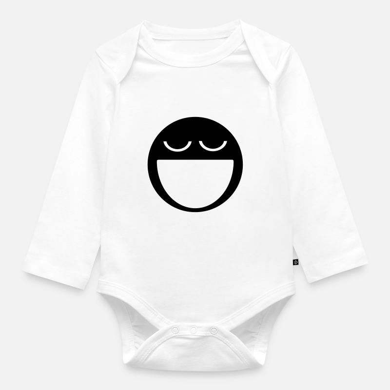satisfait - Body Bébé bio manches longues - blanc