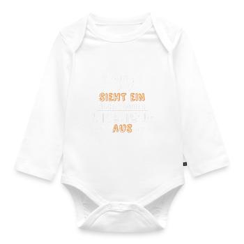 so sieht ein richtig cooler Ingenieur aus - Baby Bio-Langarm-Body - Weiß - Vorne