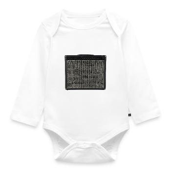 Amp - Organic Longsleeve Baby Bodysuit - white - Front