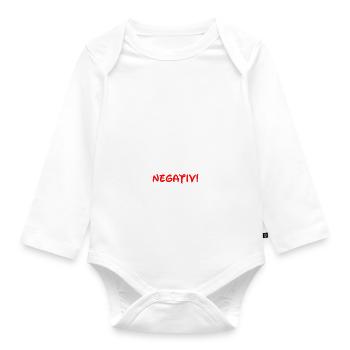 Lustige Spruch Motivation - Baby Bio-Langarm-Body - Weiß - Vorne