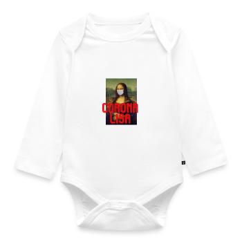 CORONA LISA - Organic Longsleeve Baby Bodysuit - white - Front