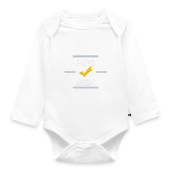 Arzt Physikum - Baby Bio-Langarm-Body - Weiß - Vorne