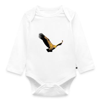 Vulture - Organic Longsleeve Baby Bodysuit - white - Front