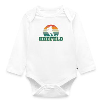 Krefeld, my city! - Organic Longsleeve Baby Bodysuit - white - Front