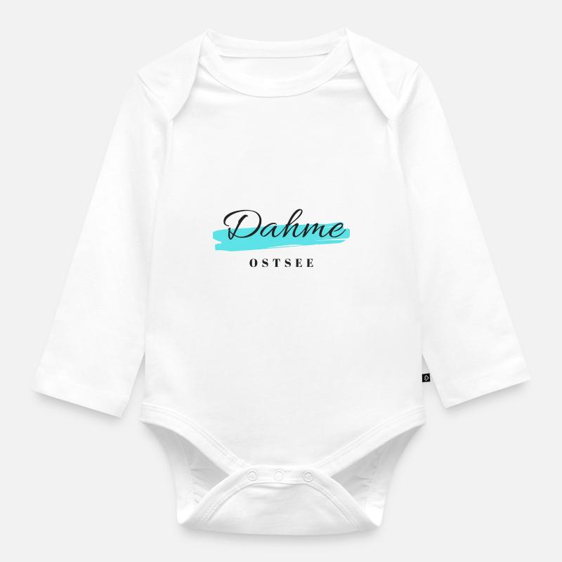 Dahme Ostsee - Baby Bio-Langarm-Body - Weiß