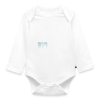 Eisbaden - Baby Bio-Langarm-Body - Weiß - Vorne
