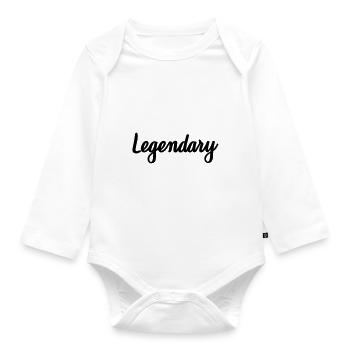 legendary - Organic Longsleeve Baby Bodysuit - white - Front