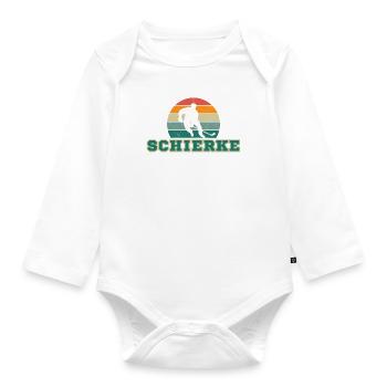 Schierke, meine Stadt! - Baby Bio-Langarm-Body - Weiß - Vorne