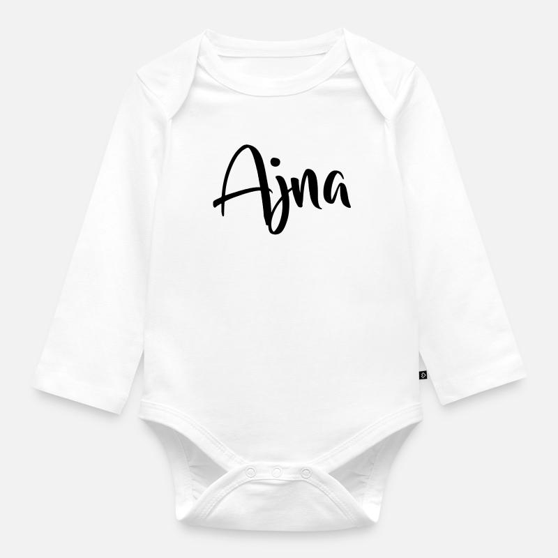Ajna - Body Bébé bio manches longues - blanc