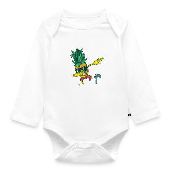 This is my Hawaiian shirt - Organic Longsleeve Baby Bodysuit - white - Front