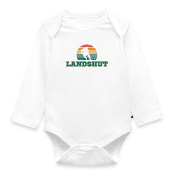 Landshut, my city! - Organic Longsleeve Baby Bodysuit - white - Front