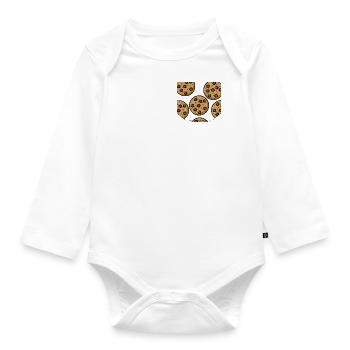 Idée cadeau Biscuits de poitrine - Body Bébé bio manches longues - blanc - Devant