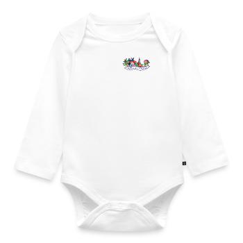 skyline leichlingen jeck und bunt - Baby Bio-Langarm-Body - Weiß - Vorne