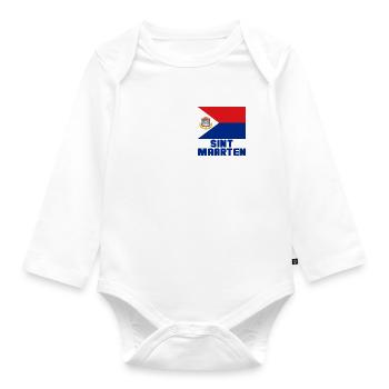 Sint Maarten - Baby Bio-Langarm-Body - Weiß - Vorne