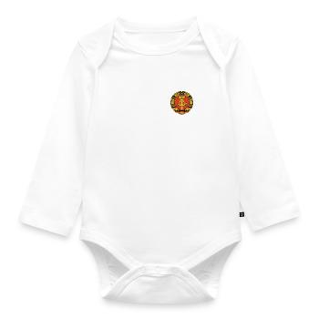 DDR, Osten, Ossi Geschenk - Baby Bio-Langarm-Body - Weiß - Vorne
