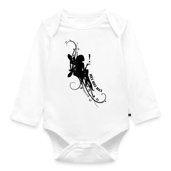 entspannende Fee - Baby Bio-Langarm-Body - Weiß - Vorne
