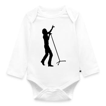 singer - Baby Bio-Langarm-Body - Weiß - Vorne