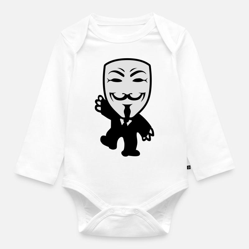 anonymous - Body Bébé bio manches longues - blanc