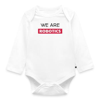 Robotics Robot Robotik Robotique Roboter - Organic Longsleeve Baby Bodysuit - white - Front