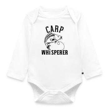 carp - Organic Longsleeve Baby Bodysuit - white - Front