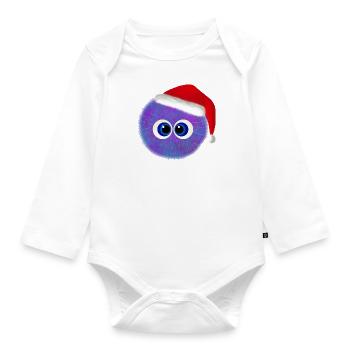 PuffySanta - Body Bébé bio manches longues - blanc - Devant
