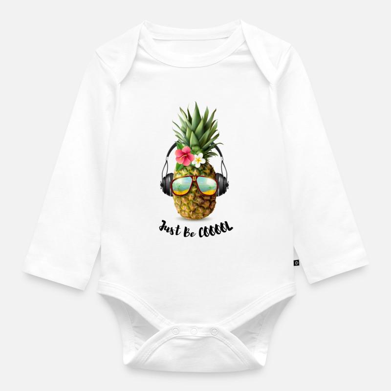 Nur be cool - Baby Bio-Langarm-Body - Weiß