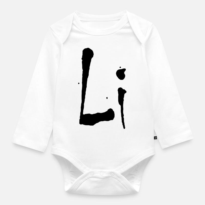 Li - Body Bébé bio manches longues - blanc