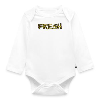 FRAIS - Body Bébé bio manches longues - blanc - Devant