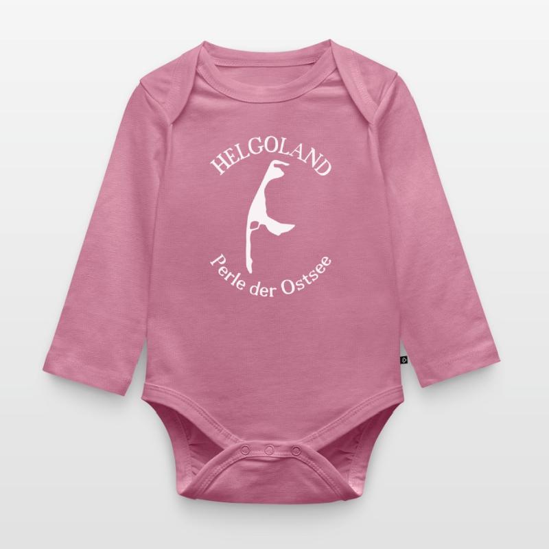Helgoland oder Sylt - Perle der Ostsee Baby Bio-Langarm-Body